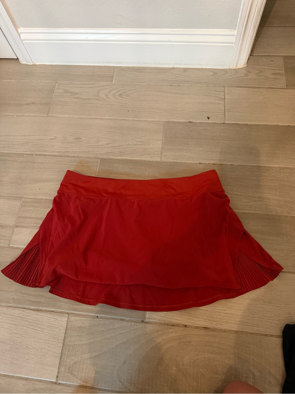 lululemon athletica Red Pleated Active Skort